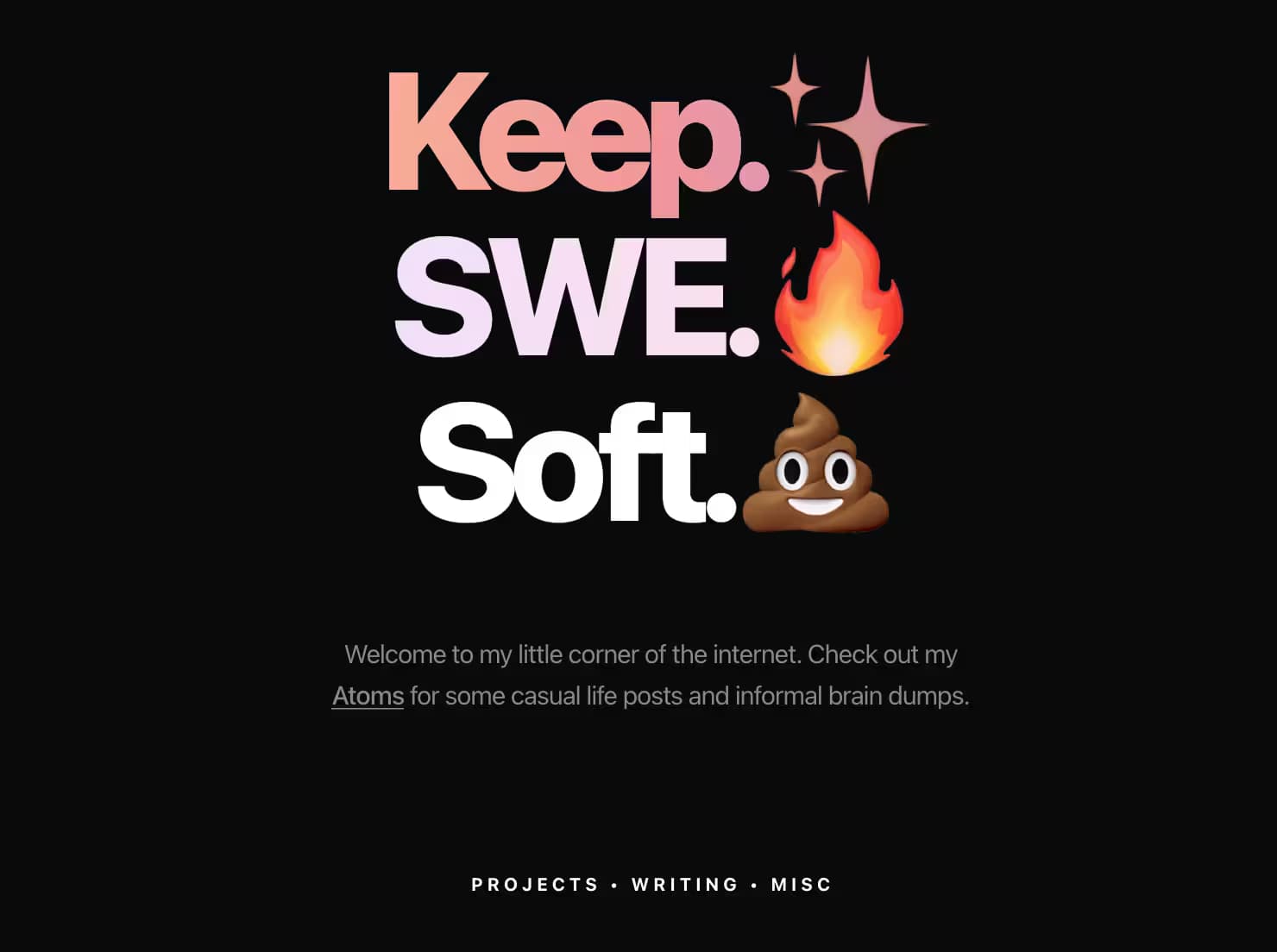 Old version of website